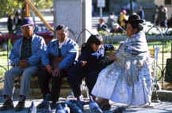 Bolivienreise titicaca parkbank central square